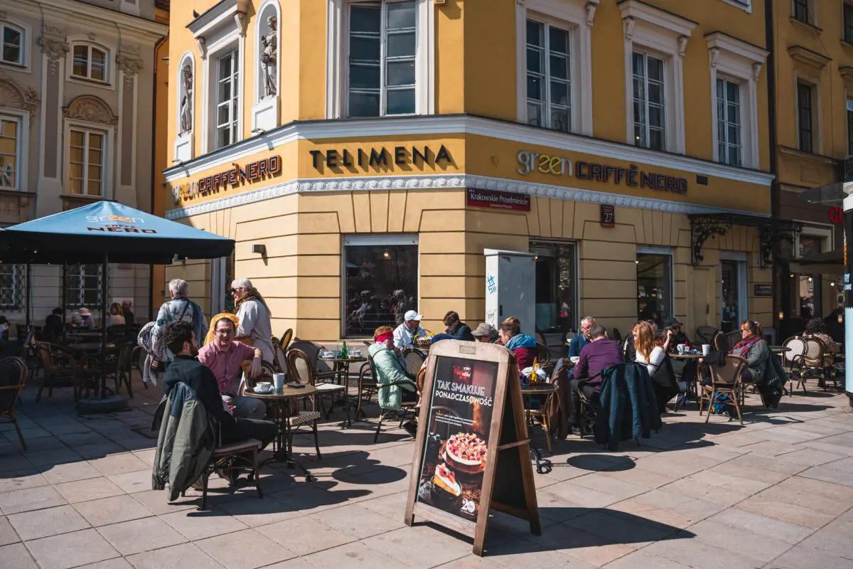 Green Caffe Nero in Warsaw