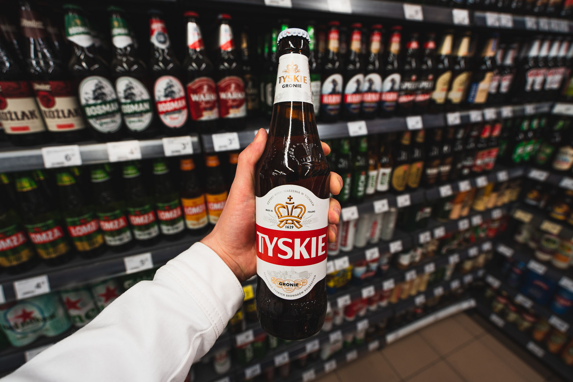 Tyskie beer in Poland