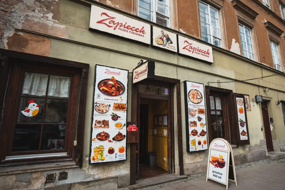 Zapiecek, a restaurant with traditional Polish dishes, in Warsaw.