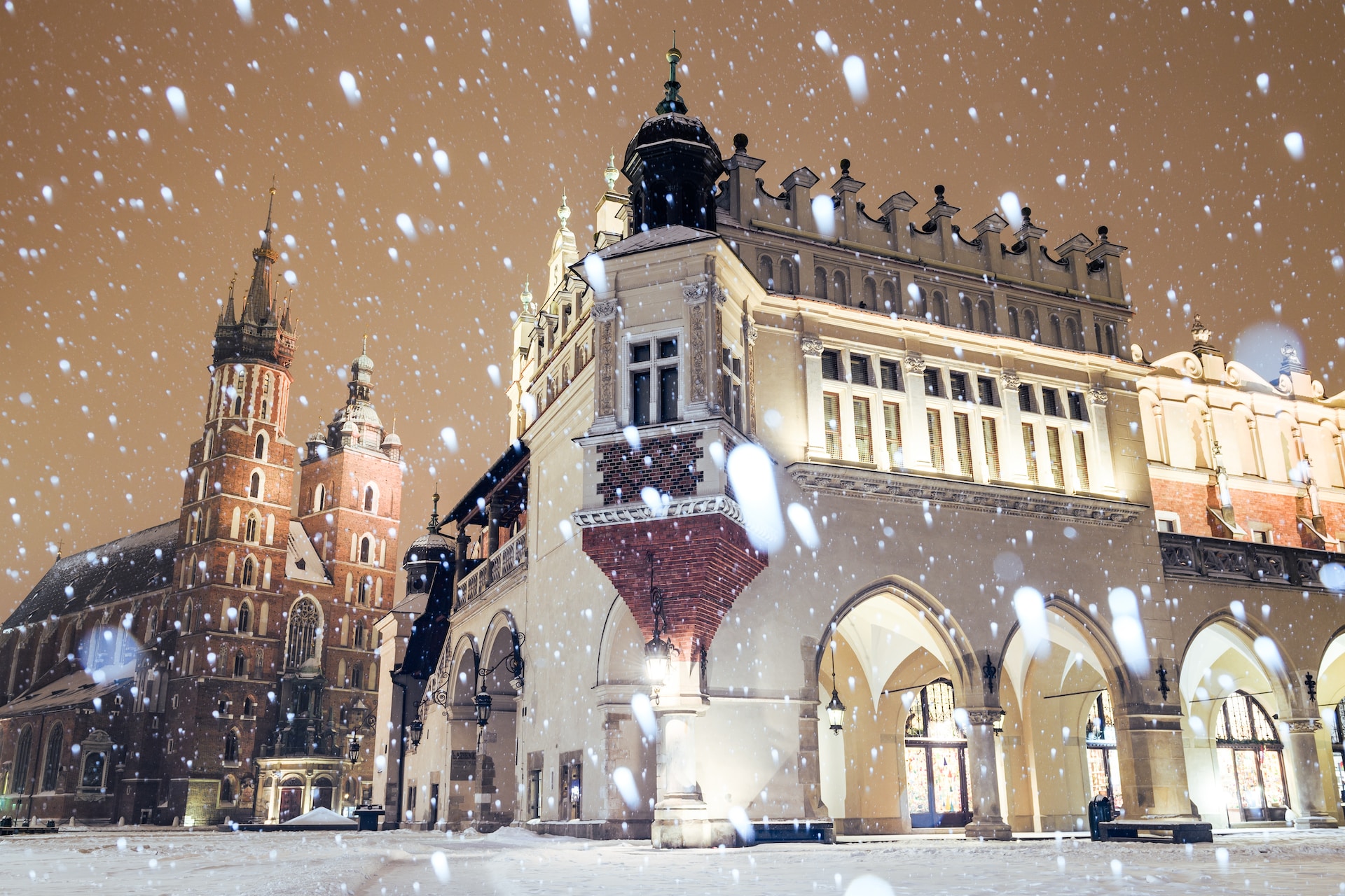 Krakow in winter