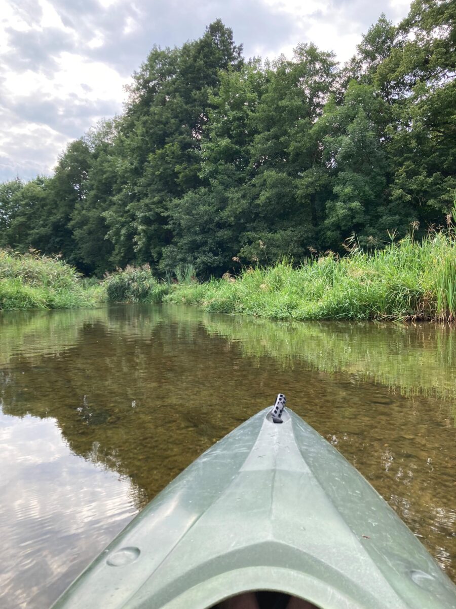 Kayaking on Ełk lake