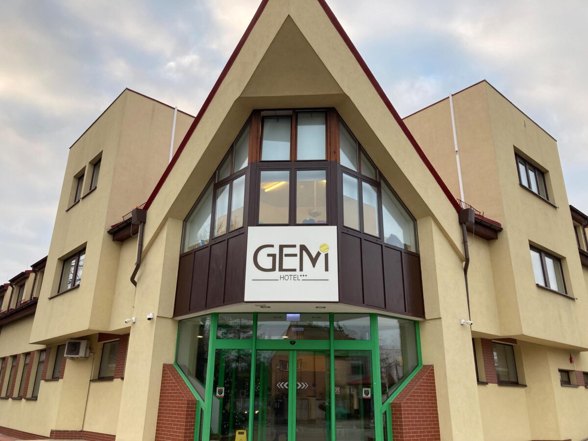 Entrance of Hotel GEM in Wrocław