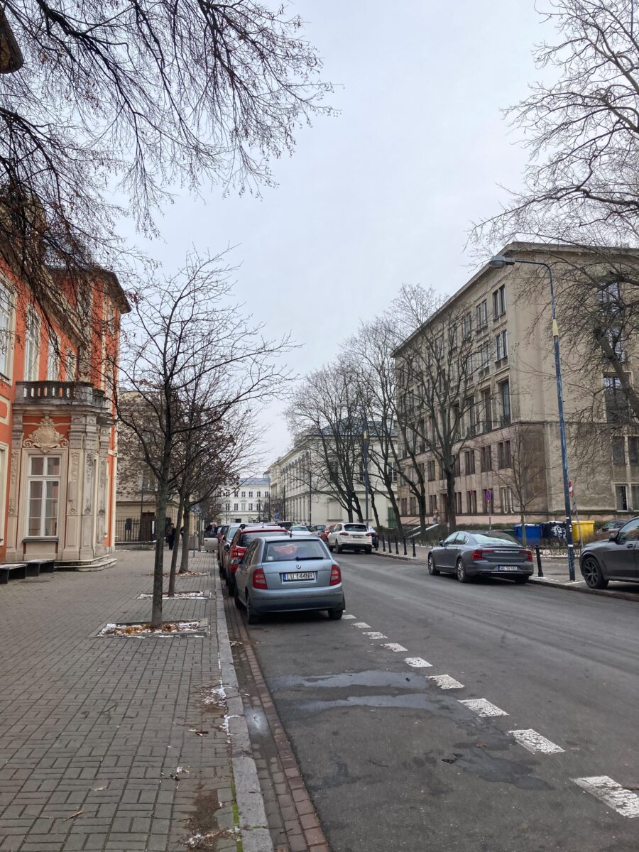 Street parking in Warsaw