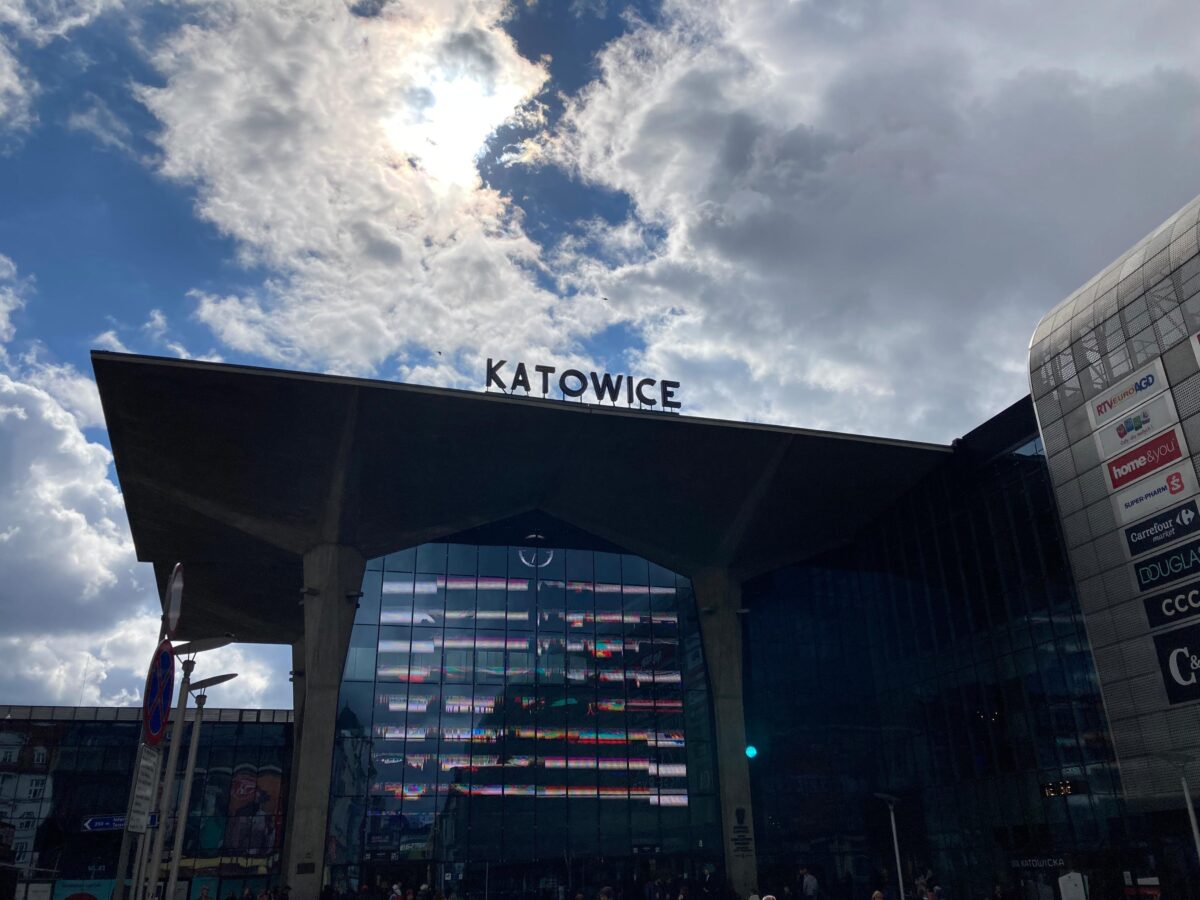 The Katowice train station