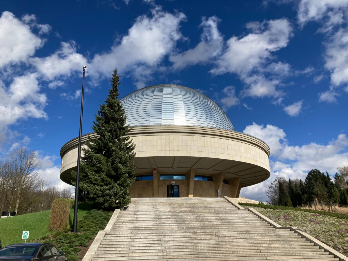 The planetarium inside Silesia Park in Katowice